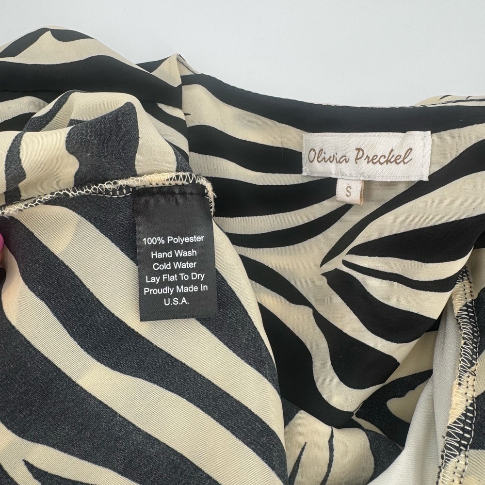 Olivia Preckel Animal Print Blouse - Picture 5 of 5